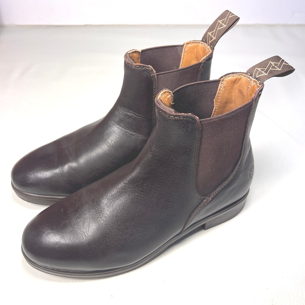Xena Valence Steel Toe Work Safety Boots Womens 6.5 Chestnut Brown Leather ASTM